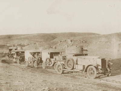 Diary and other documents relating to J E Beckett and his service with the Army Service Corps (ASC) attached to the 14th Light Armoured Motor Battery in Mesopotamia, 1915 - 1919.