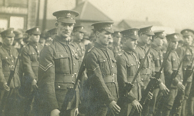 Monmouthshire Regiment at the Crossing Ebbw Vale