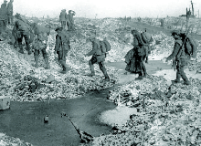 Bad weather turned much of the battlefield into a quagmire.