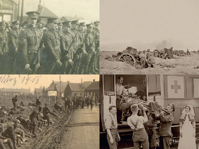 Photo-collage of four stories page