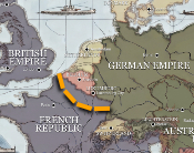 Map of the German Spring Offensive